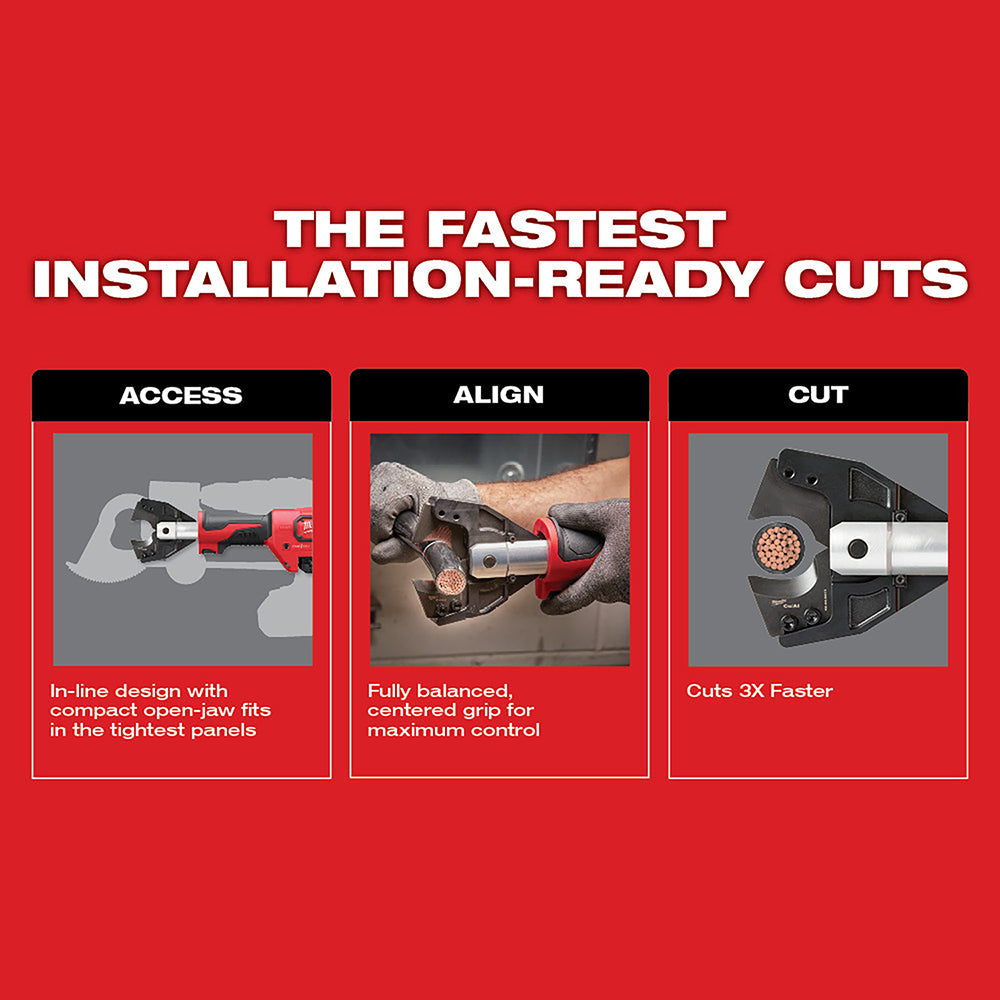 M18™ FORCE LOGIC™ Cable Cutter Kit with 750 MCM Cu Jaws