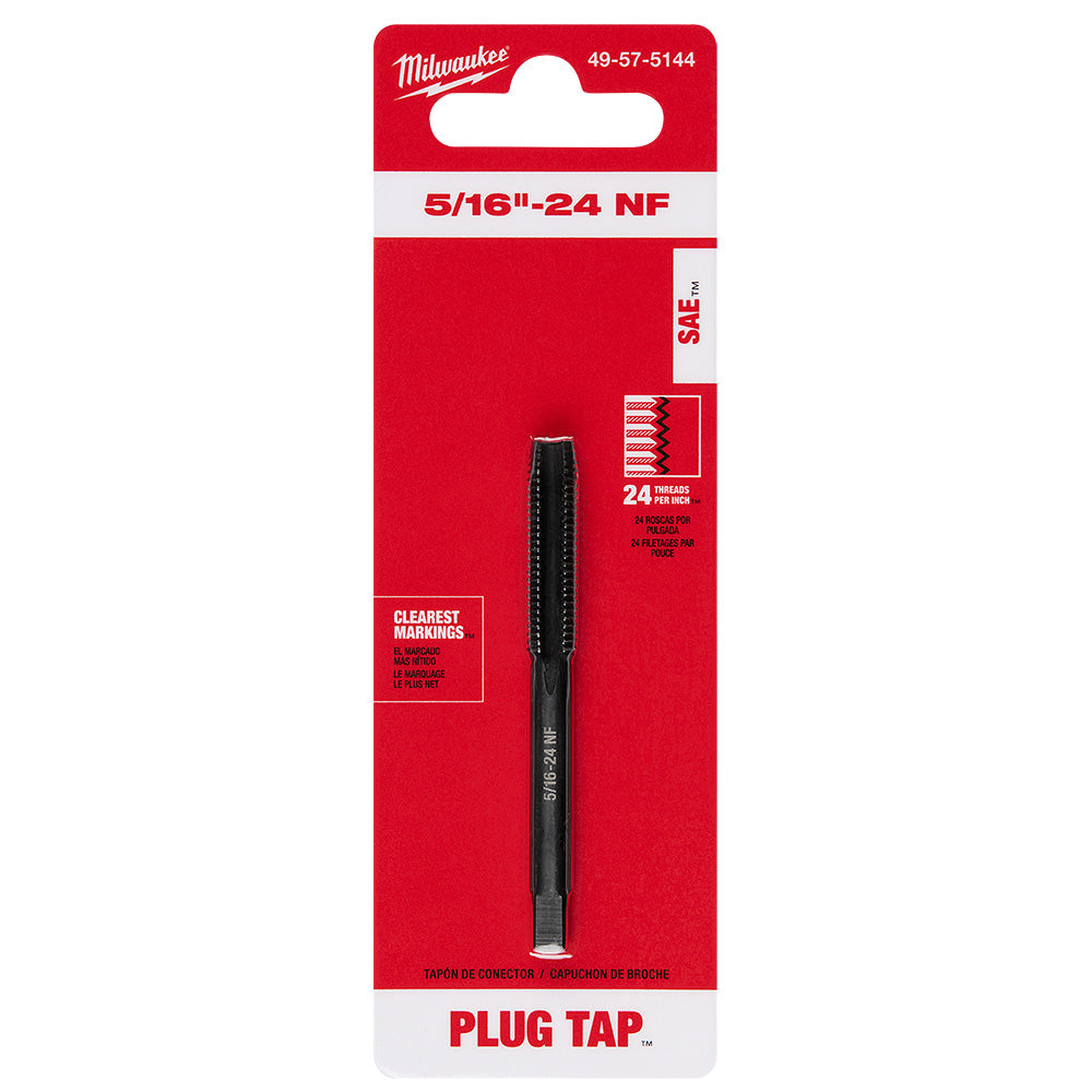 5/16"-24 NF Straight Flute Plug Tap