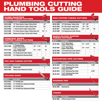 1-1/2 in. Constant Swing Copper Tubing Cutter