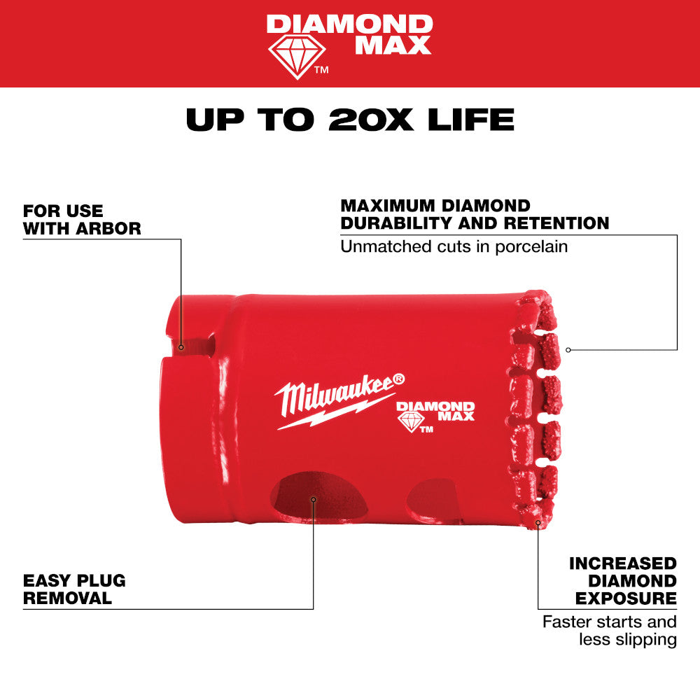 1-1/4" DIAMOND MAX™ Hole Saw