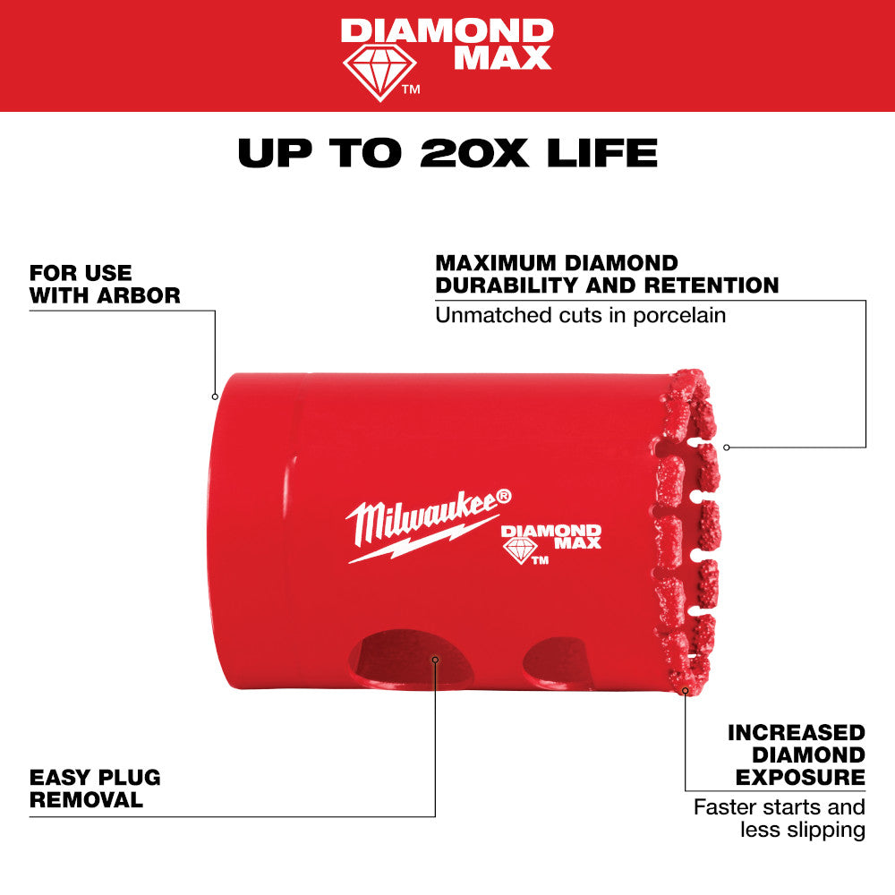 1-3/8" DIAMOND MAX™ Hole Saw