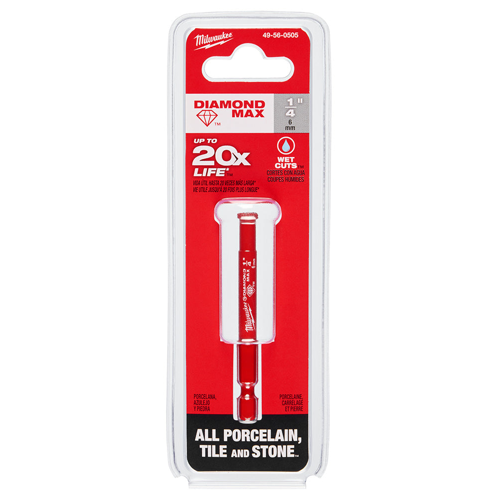 1/4" DIAMOND MAX™ Hole Saw Bit