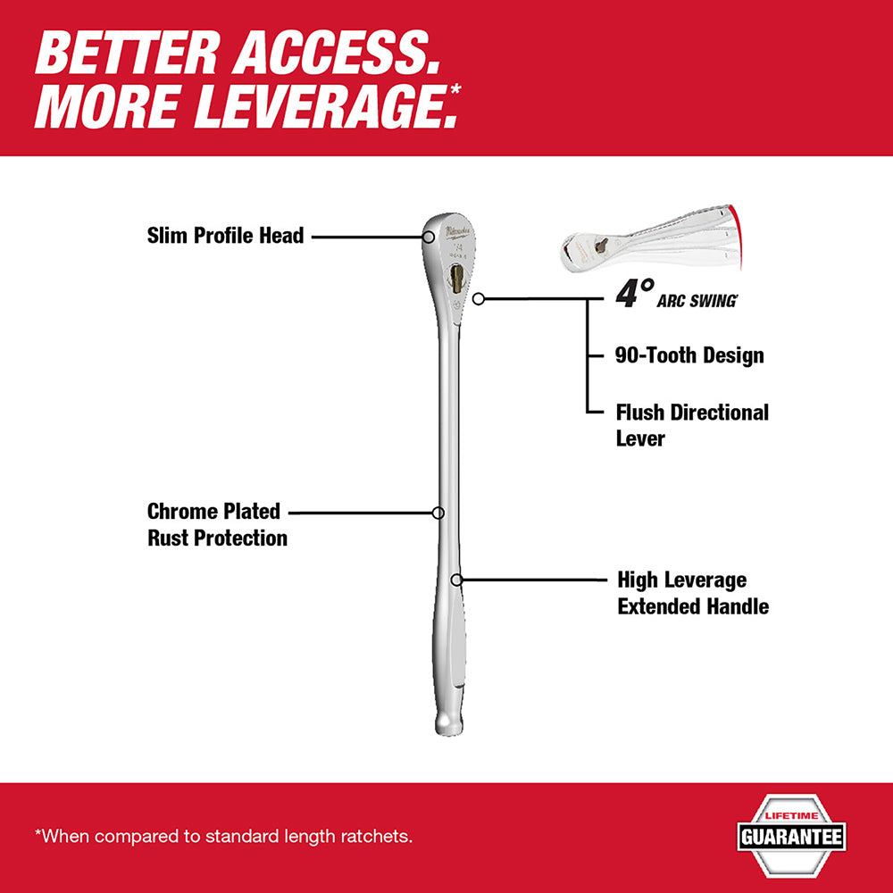 1/4" Drive 9" Ratchet