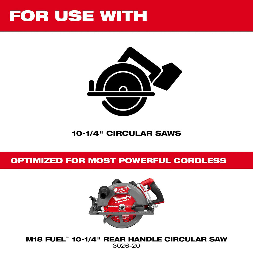 10-1/4” 28T Thick Kerf Framing Circular Saw Blade