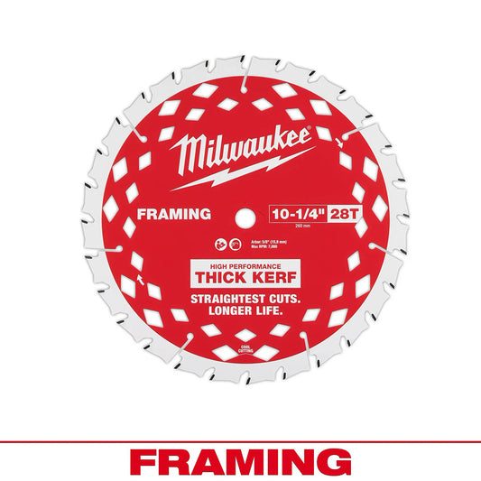 10-1/4” 28T Thick Kerf Framing Circular Saw Blade