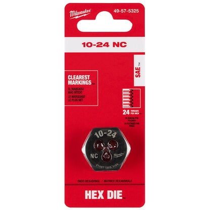 10-24 NC 1-Inch Hex Threading Die