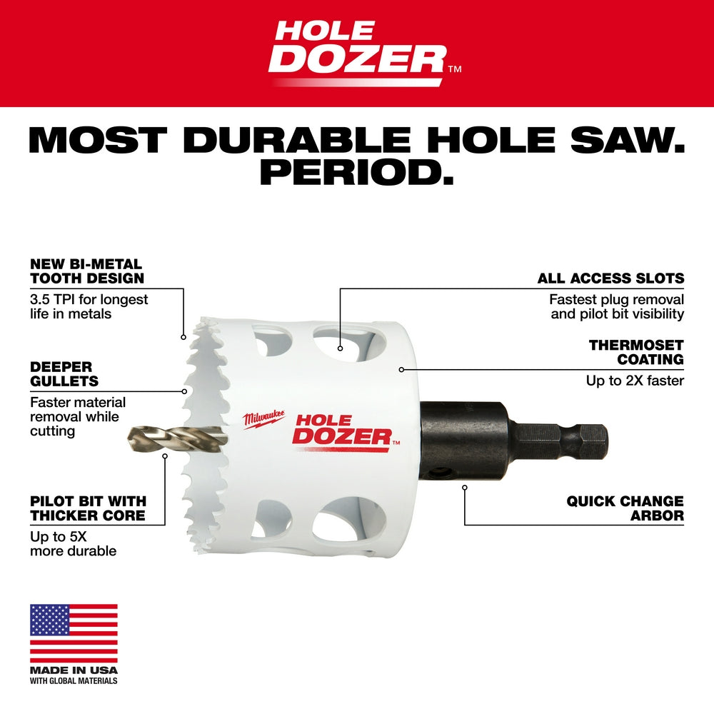 10PC HOLE DOZER™ Bi-Metal Hole Saw Set