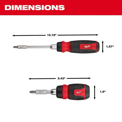 14-in-1 Ratcheting Multi-Bit and 8-in-1 Ratcheting Compact Multi-bit Screwdriver Set 2pc