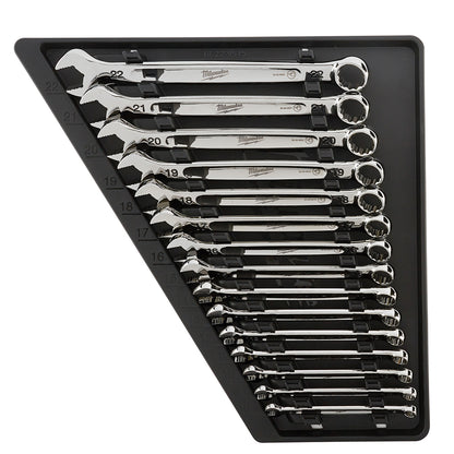 15-Piece Combination Wrench Set - SAE and Metric Bundle