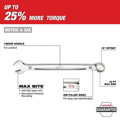 15pc. Metric Combination Wrench Set with Tray for PACKOUT™ Drawers