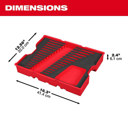15pc. Metric Ratcheting Combination Wrench Set with Tray for PACKOUT™ Drawers