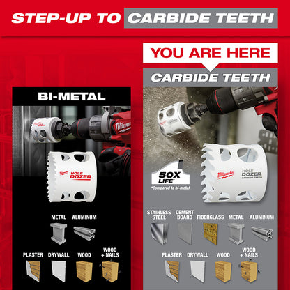2-1/8" HOLE DOZER™ with Carbide Teeth Hole Saw