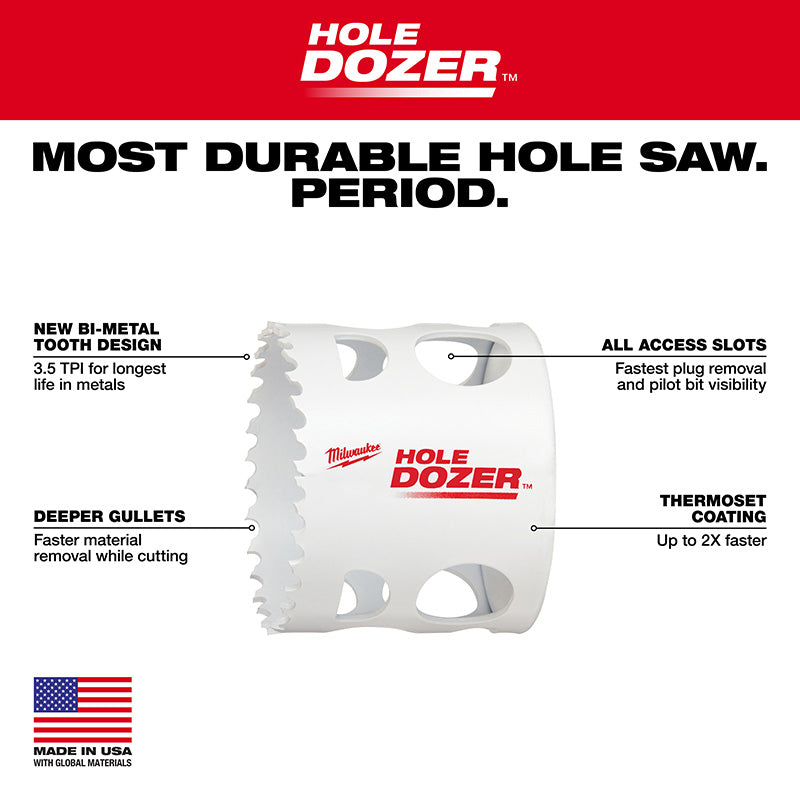 2" HOLE DOZER™ Bi-Metal Hole Saw