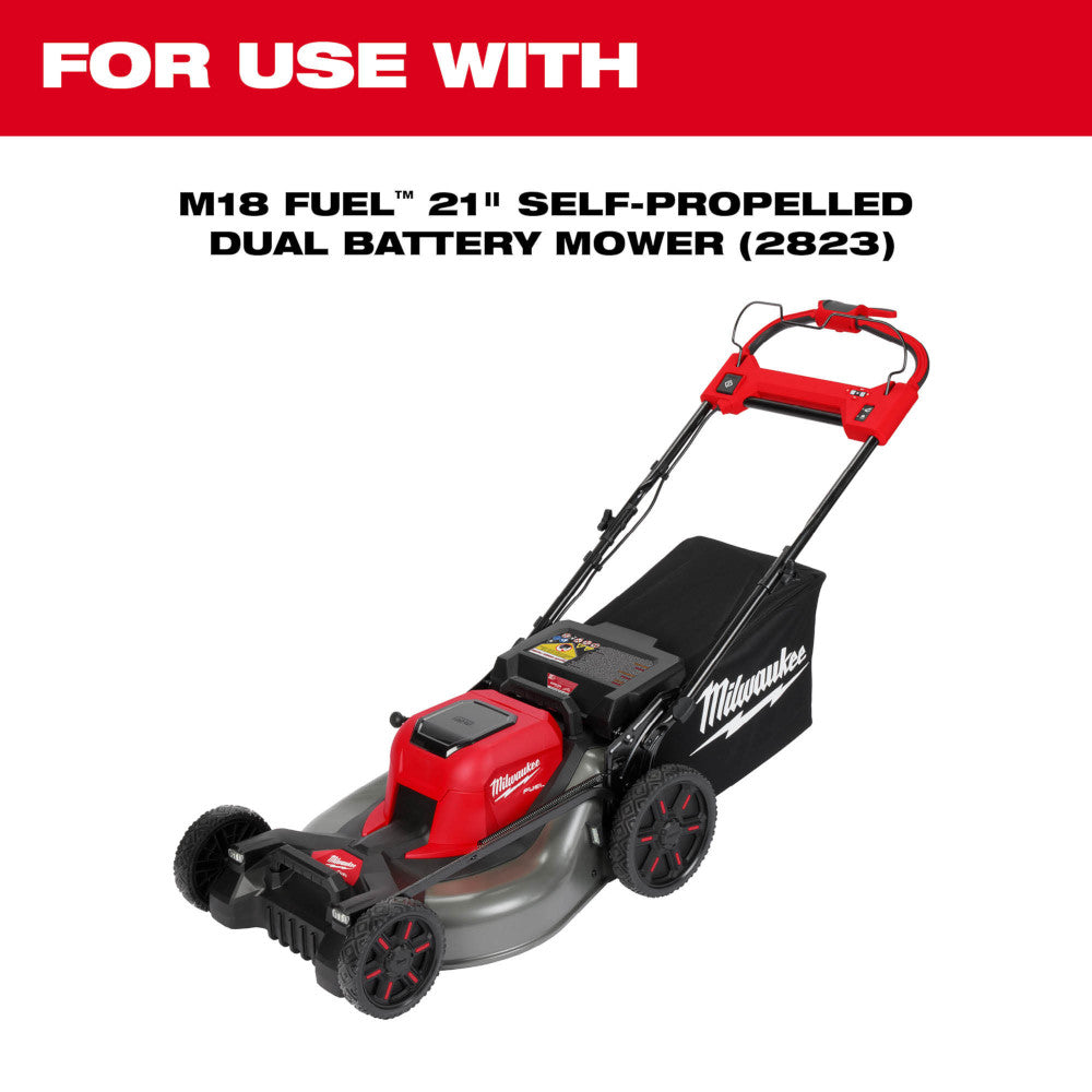 For use with M18 Fuel 21" Self-Propelled Dual Battery Mower (2823)