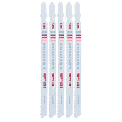 5-1/4" 14TPI T-Shank Metal Cutting Bi-Metal Jig Saw Blades (5 PK)