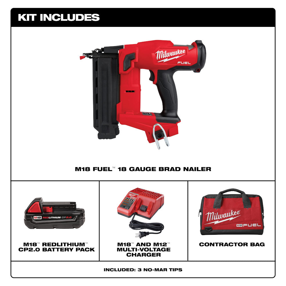 M18 FUEL™ 18 Gauge Brad Nailer Kit