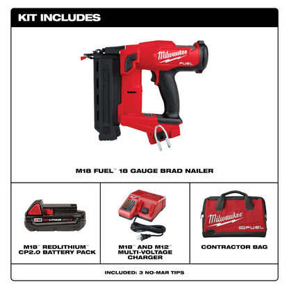 M18 FUEL™ 18 Gauge Brad Nailer Kit