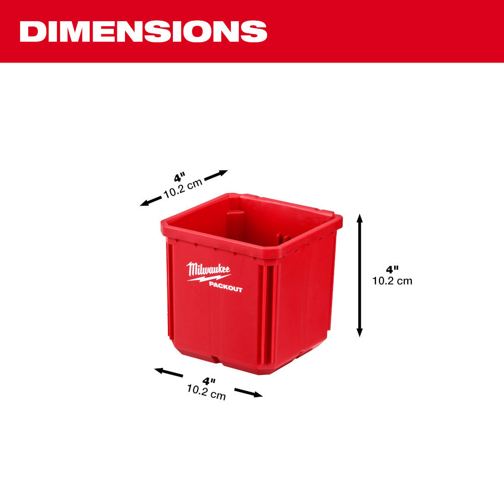 2PK Bin Set for PACKOUT™ Dimensions