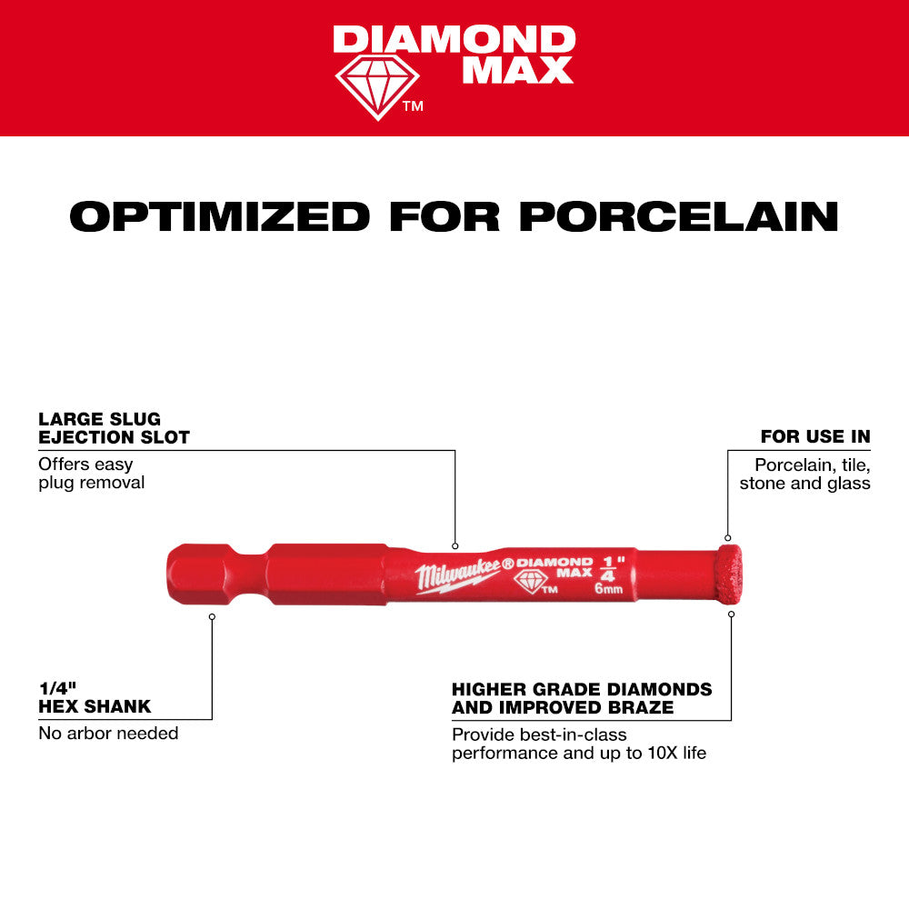 3/16" DIAMOND MAX™ Hole Saw Bit