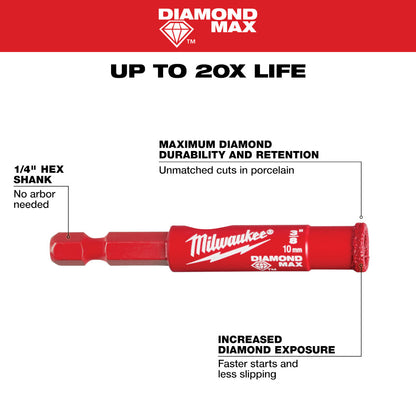 3/8" DIAMOND MAX™ Hole Saw Bit