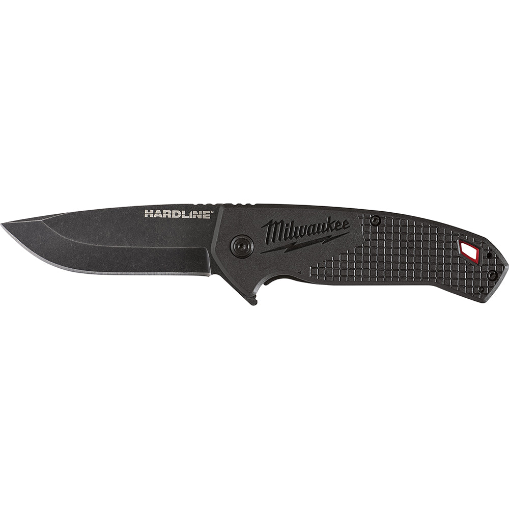3 in. HARDLINE™ Smooth Blade Pocket Knife – Red Tools for Pros