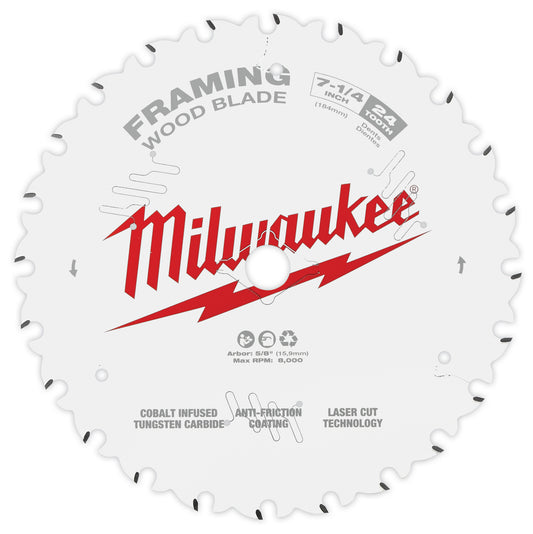 7-1/4" 24T Framing Circular Saw Blades Bulk 10