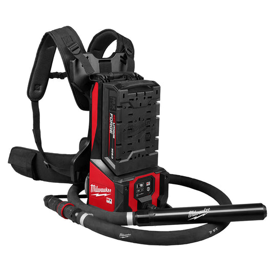MX FUEL™ Backpack High Cycle Concrete Vibrator Kit w/ 7' Whip / 1.75" Head
