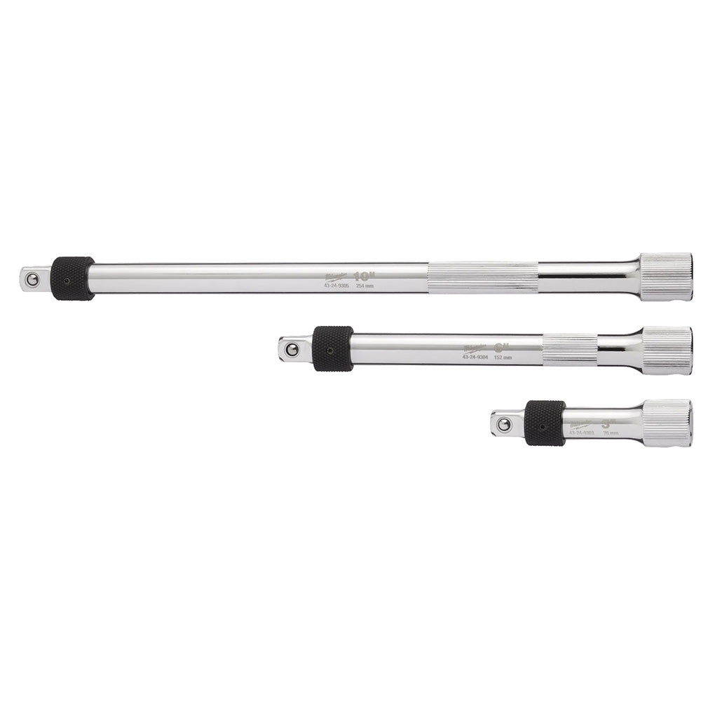 3pc 3/8” Drive Locking Extension Set
