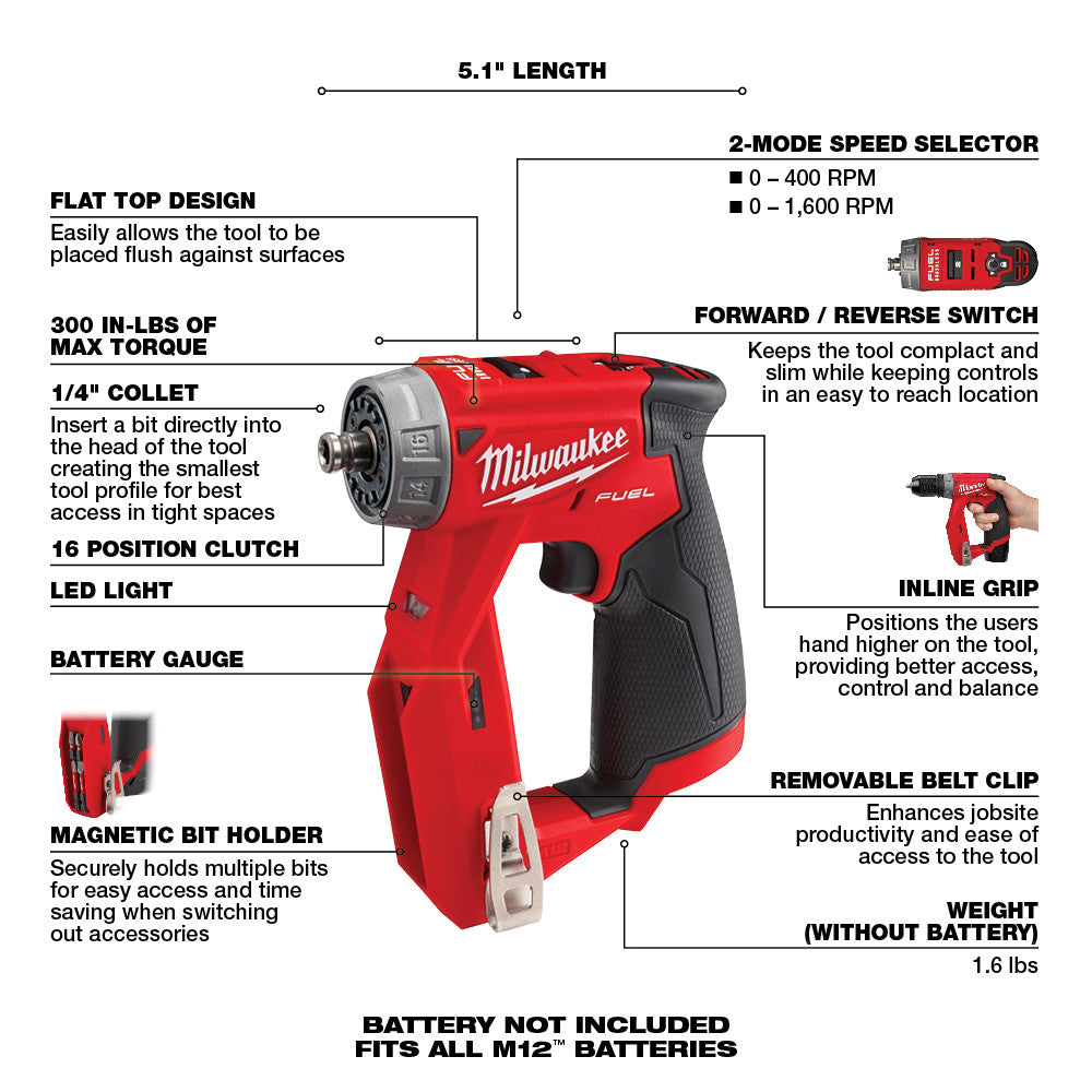 M12 FUEL™ Installation Drill/Driver