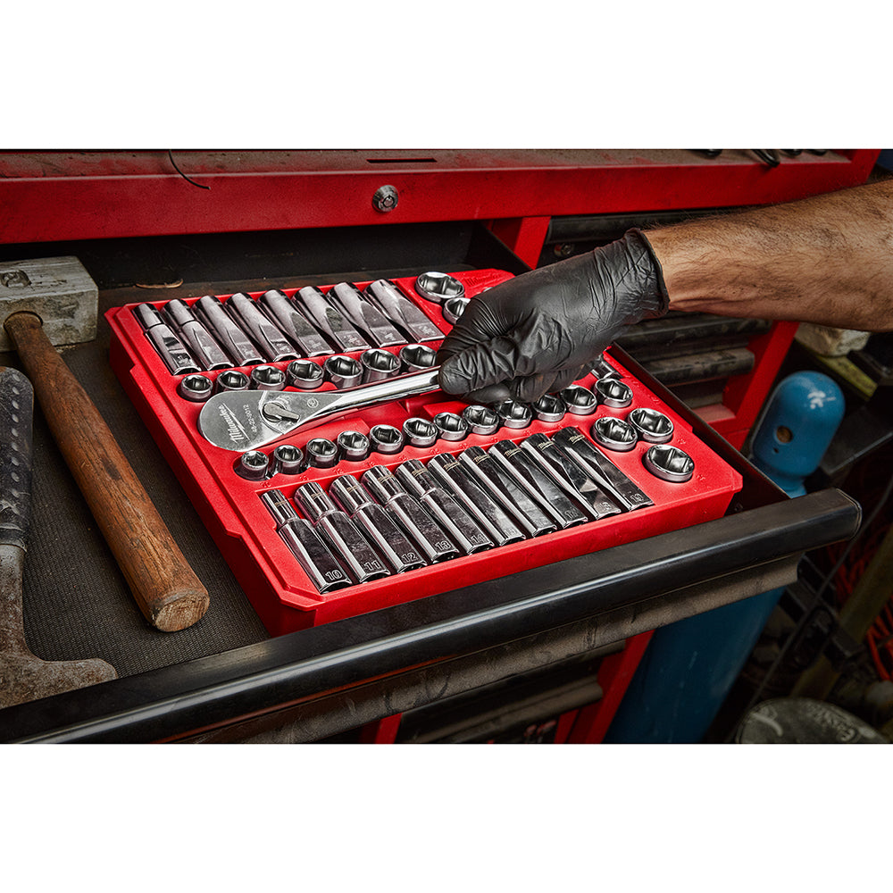 47 pc. 1/2 in. Socket Wrench Set (SAE & Metric)