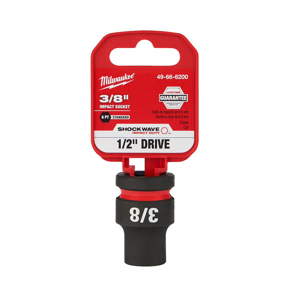 SHOCKWAVE™ Impact Duty 1/2" Drive 3/8" Standard 6 Point Socket