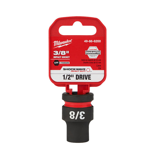 SHOCKWAVE™ Impact Duty 1/2" Drive 3/8" Standard 6 Point Socket