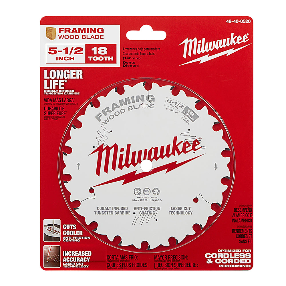 5-1/2" 18T Framing Circular Saw Blade