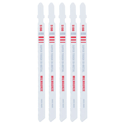 5-1/4" 24TPI T-Shank Metal Cutting Bi-Metal Jig Saw Blades (5 PK)