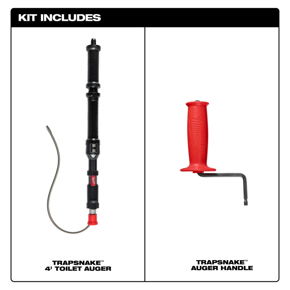 TRAPSNAKE™ 4' Urinal Auger