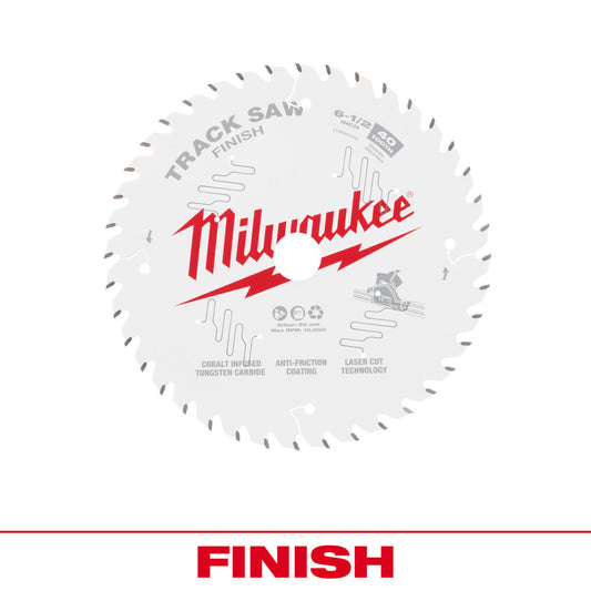 6-1/2” 40T Finish Track Saw Blade