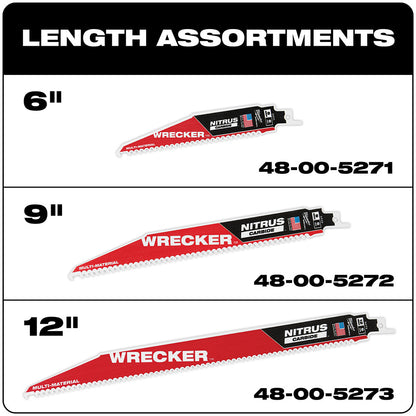 6” WRECKER™ with NITRUS™ Carbide SAWZALL® Blade for Multi-Material (1 PK)