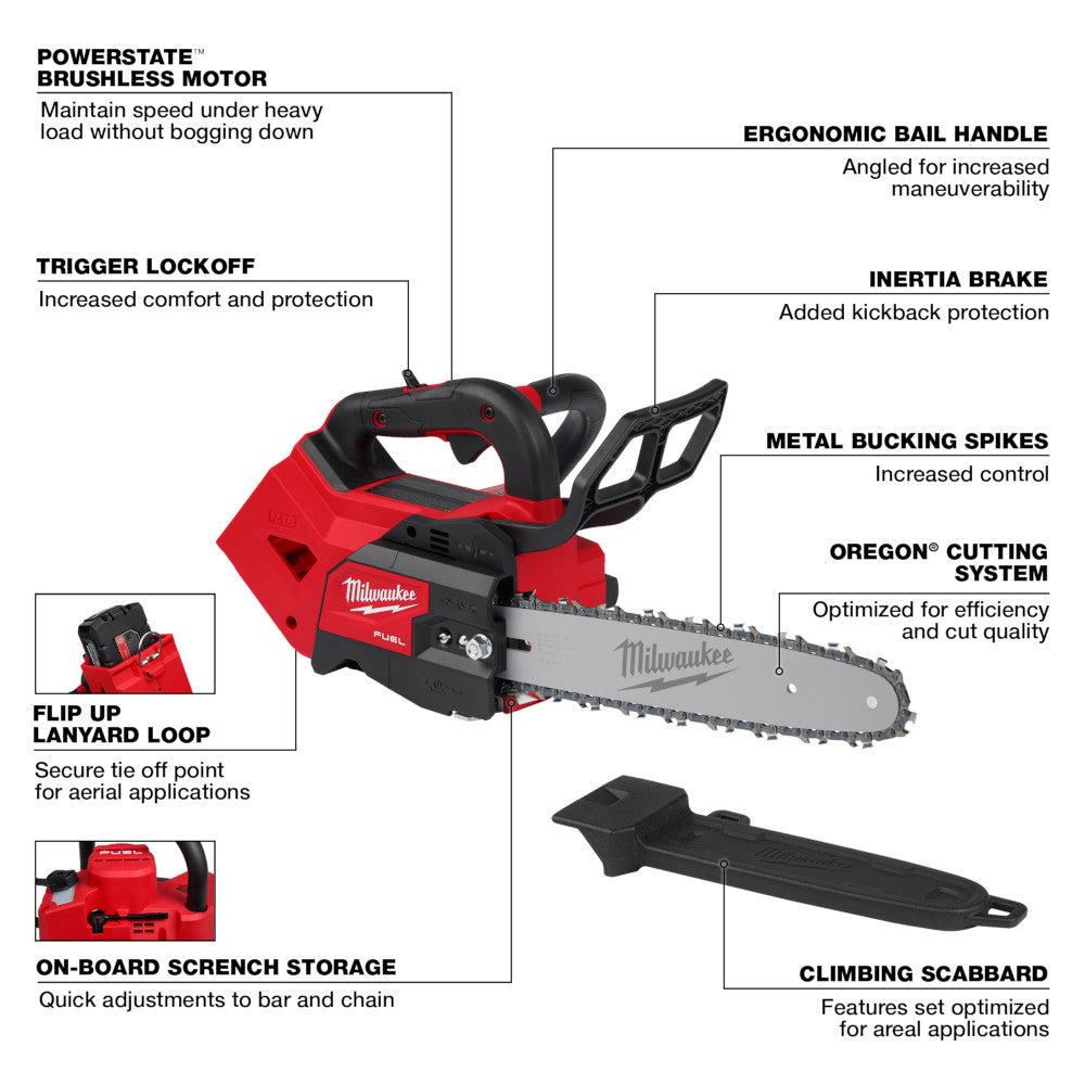 M18 FUEL™ 12" Top Handle Chainsaw