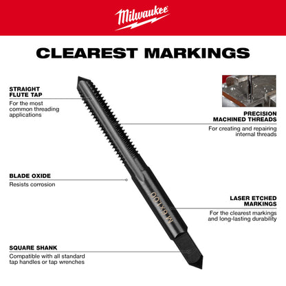 5/16"-24 NF Straight Flute Plug Tap