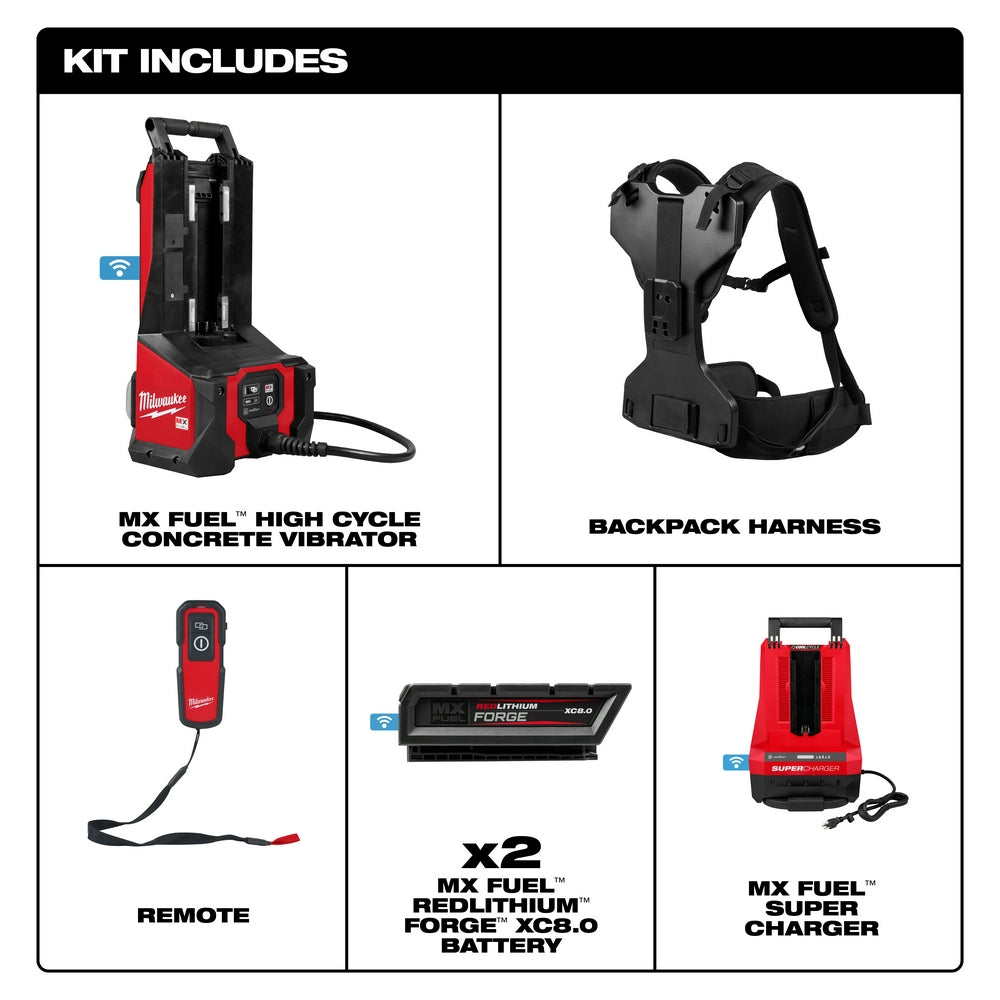MX FUEL™ High Cycle Concrete Vibrator Kit