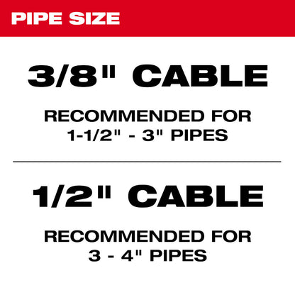 3/8" x 100' Inner Core Drum Cable
