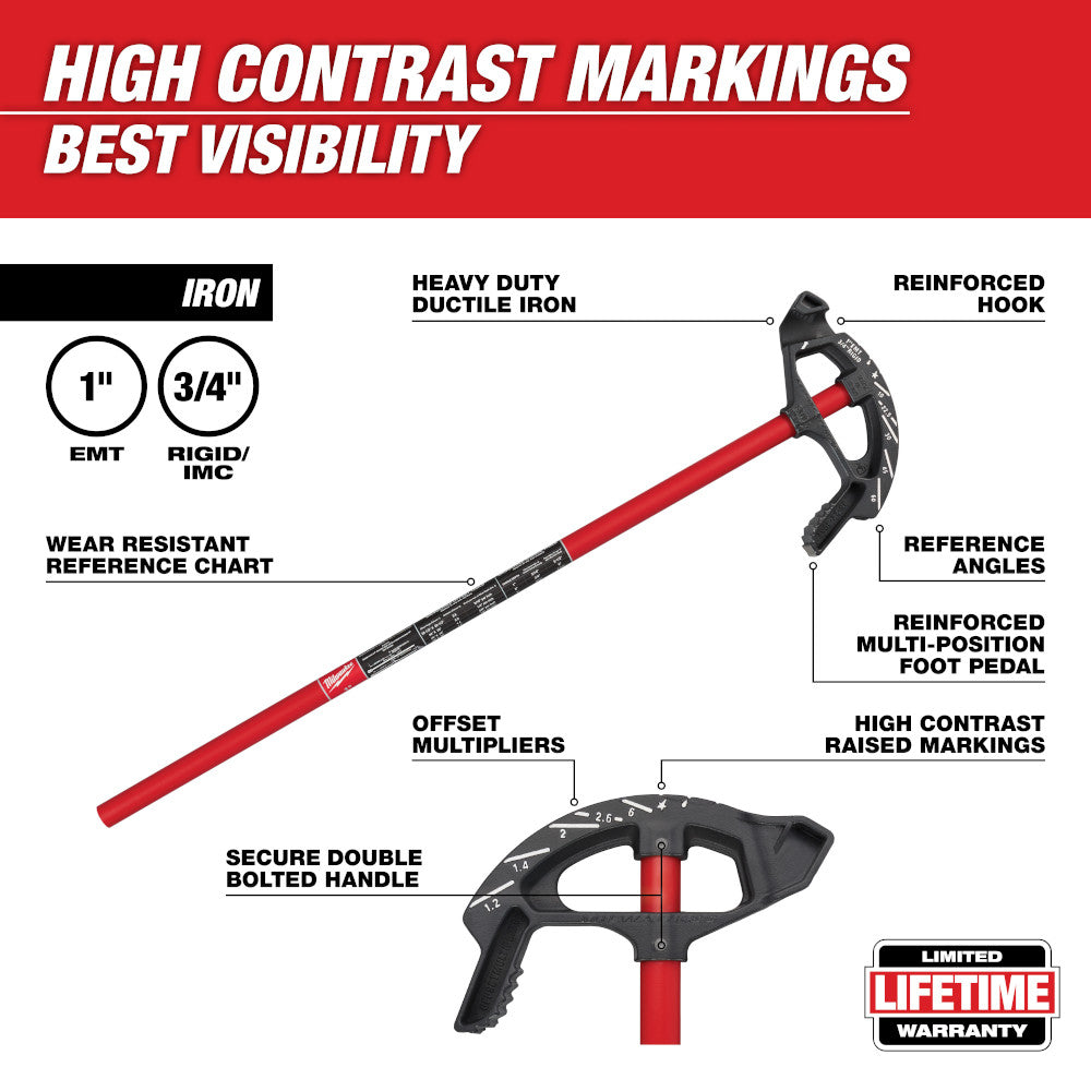 1 in. Iron Conduit Bender