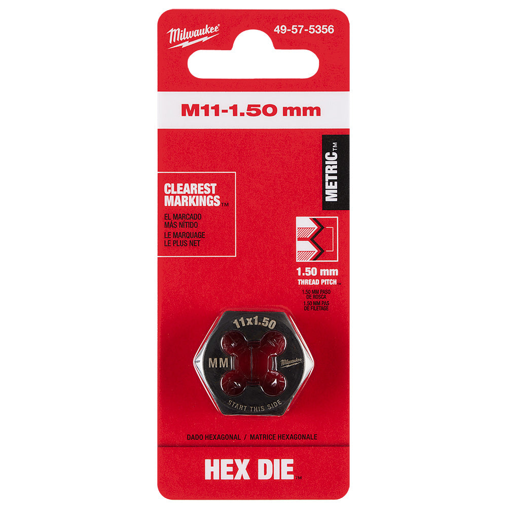 M11-1.50 mm 1-Inch Hex Threading Die