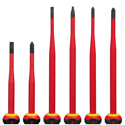 6pc 1000V Insulated Slim Tip Screwdriver Set