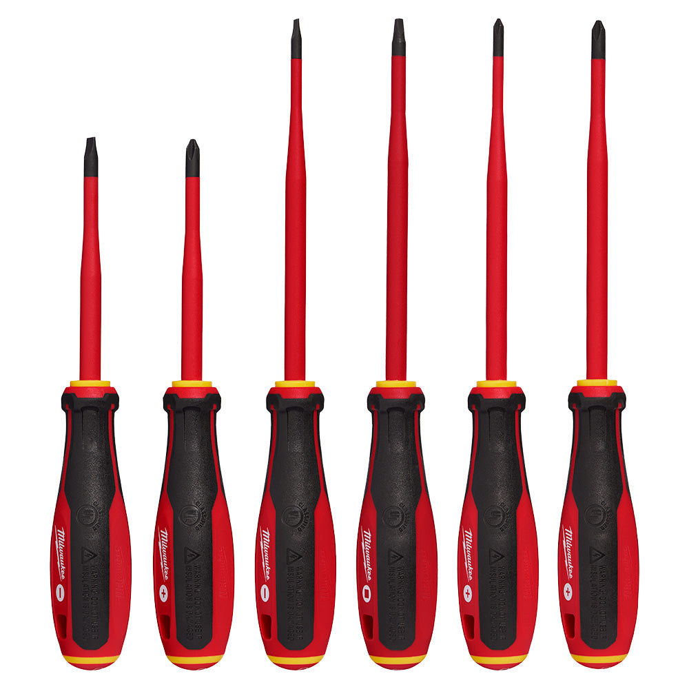 6pc 1000V Insulated Slim Tip Screwdriver Set