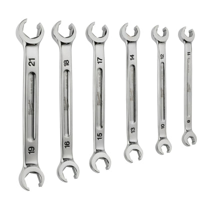 6pc Double End Flare Nut Wrench Set - Metric