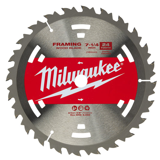 7-1/4" 24T Construction Framing Blades