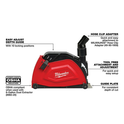7 in./ 9 in. Large Angle Grinder Cutting Shroud