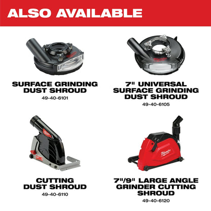 7 in./ 9 in. Large Angle Grinder Cutting Shroud
