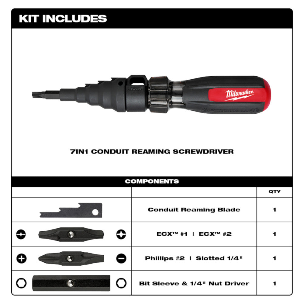 7in1 Conduit Reamer with ECX™ Bit